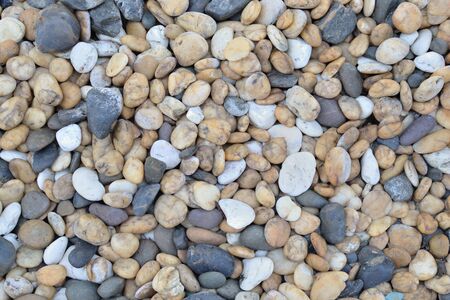 Close up view of small stone background 