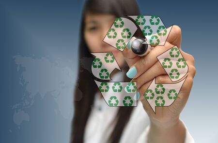 Business concept with  business person , modern style.の写真素材