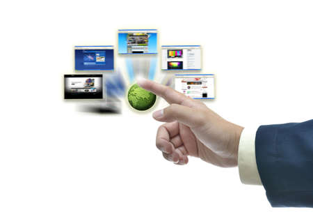 Business concept with  business person , modern style.の写真素材