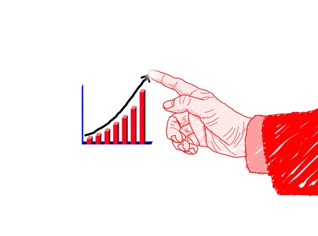 Business concept with business person , modern style.の写真素材