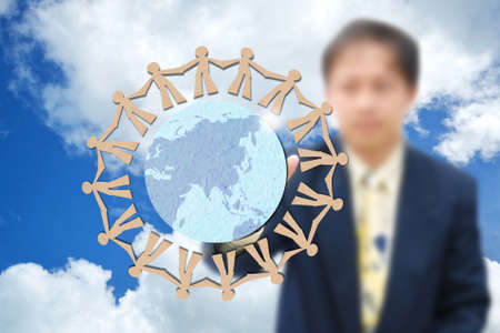 Business concept with business person , modern style.