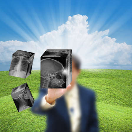 Business concept with business person , modern style.の写真素材