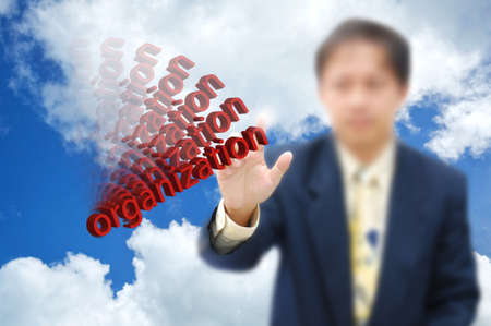 Business concept with business person , modern style.の写真素材