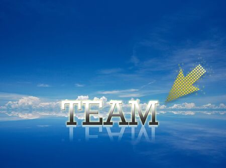 Attractive artwork of business wording on clear sky background.の写真素材