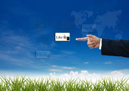 business education by business people on nature background.