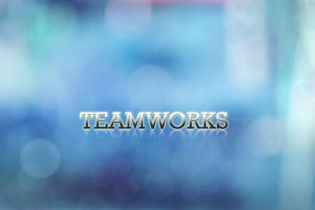 Attractive artwork of business wording on blue abstract  background.の写真素材