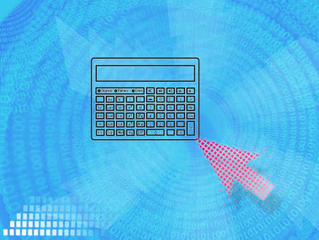 business ideas selecting business icon on blue modern background.