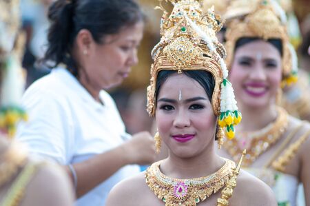 KO SAMUI - NOVEMBER 8: &quot,NGAN DUAN SIB&quot, Traditional of buddhist festival,Unidentified people participate at the festival on November 8, 2012 in ko samui surat thani, Thailand.のeditorial素材
