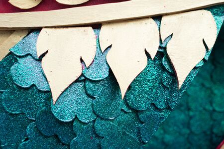 SURAT THANI - NOVEMBER 4: "NGAN DUAN SIB" Traditional of buddhist festival; Decorations of the parade on November 4, 2012 in surat thani, Thailand.のeditorial素材