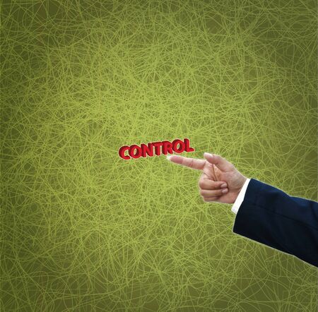 Business ideas on green abstract background.の写真素材