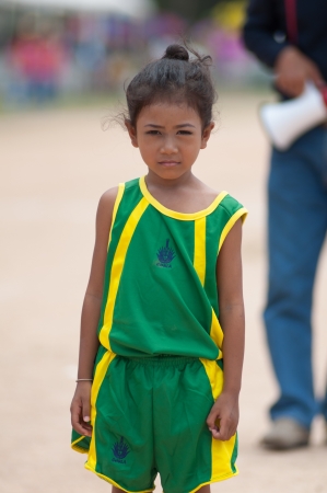 kO SAMUI,SURAT THANI - JULY 18 :Unidentified Thai students 4 - 6 years old athletes in action during sport day on July 18, 2012 in ko samui, Surat Thani, Thailand.のeditorial素材