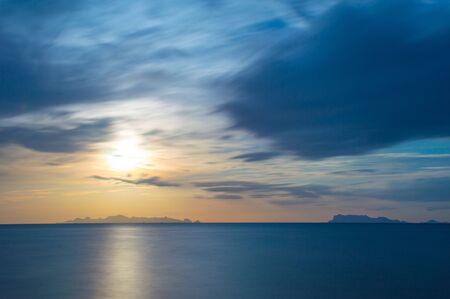 Seascape at dusk,ko samui ,thailand.の写真素材