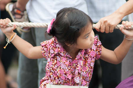 SURAT THANI - OCTOBER 20: "NGAN DUAN SIB" Traditional of buddhist festival; Decorations of the parade on October 20, 2013 in Surat Thani, Thailand.のeditorial素材