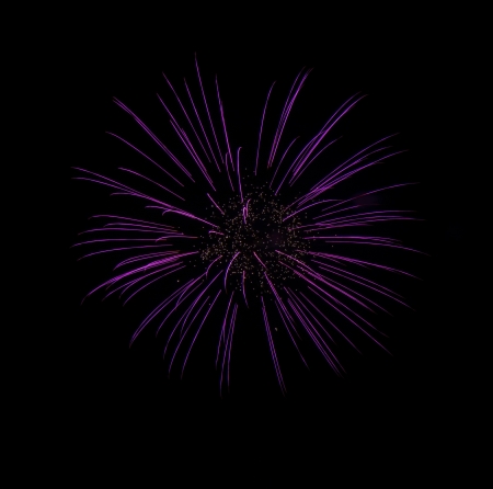 Fireworks Against a Black Sky.の写真素材