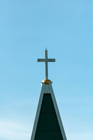 cross sigh on church.の写真素材