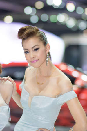 BANGKOK - MARCH 28: Unidentified model on display at The 35th Bangkok International Motor Show on March 28, 2014 in Bangkok, Thailand.のeditorial素材