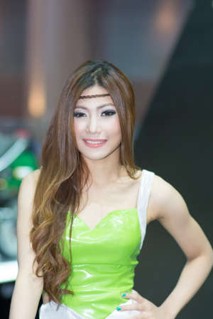 BANGKOK - MARCH 31 : Unidentified presenter models on display at The 35th Bangkok International Motor Show on March 31, 2014 in Bangkok, Thailand.のeditorial素材