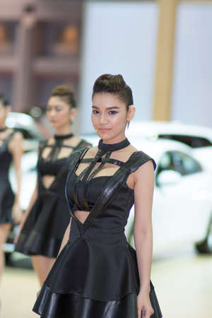 BANGKOK - MARCH 31 : Unidentified presenter models on display at The 35th Bangkok International Motor Show on March 31, 2014 in Bangkok, Thailand.のeditorial素材