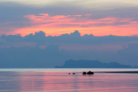 Sunset seascape Ko Samui, Thailand.