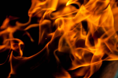 fire against black background