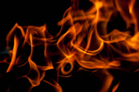 fire against black background