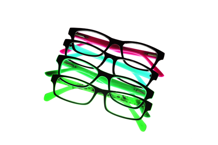 Eye glasses frames on white background.の写真素材