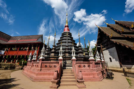 Wat PunTao, Thai temple in chiangmai, Thailand