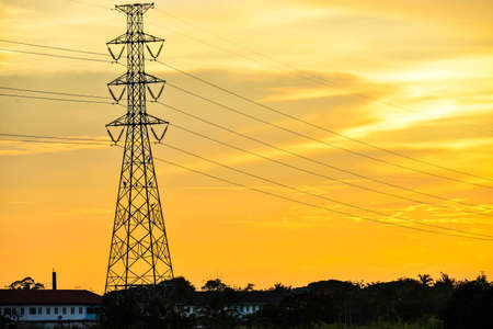 sky yellowの写真素材