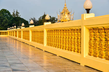 Fence of templeの写真素材