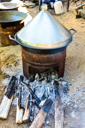 wood burnの写真素材