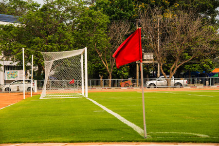 Entrance to footballの写真素材