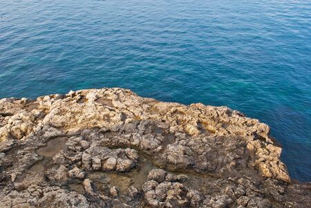 Sea coast near a city of Sevastopolの写真素材