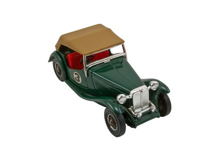 Two models of ancient carsの写真素材