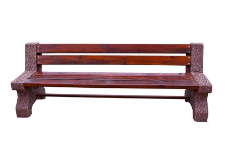 Bench in the water drops, the isolated imageの写真素材