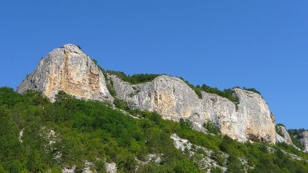 Summer day in Crimean mountains near the Sevastopolの写真素材