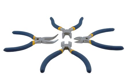  Assorted hand tools isolated on white backgroundの写真素材