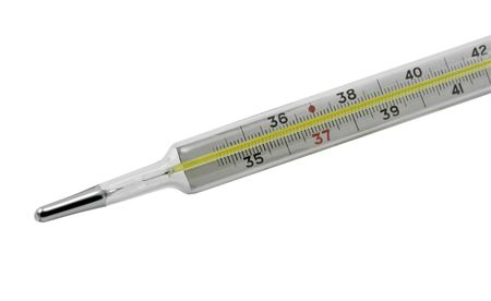 Medical thermometer isolated on the white background の写真素材