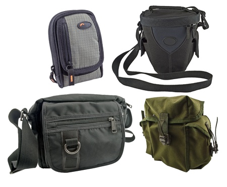 Bags isolated on a white background の写真素材