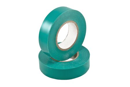 Colored adhesive tape on a white background. Isolated の写真素材