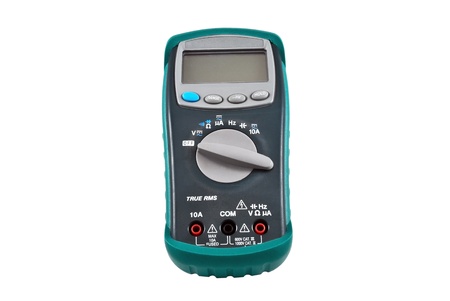 Digital  multimeter on a white background