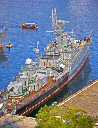 Picture of the Russian anti-sub-marin ship  のeditorial素材
