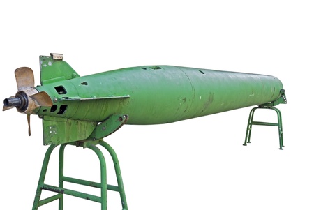 Torpedo isolated on white の写真素材
