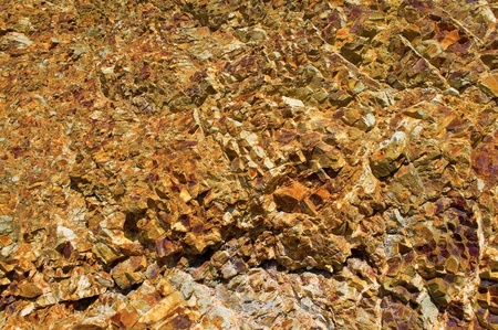 The close-up relief of the rocks 