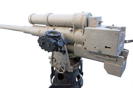 Ship cannon of period 1941-1945 yearsの写真素材