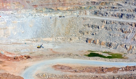 Open pit mine in Balaklava near Sevastopol city 