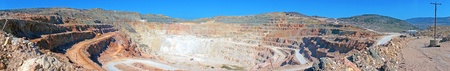 Open pit mine in Balaklava near Sevastopol city の写真素材
