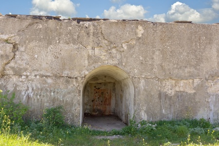 Coastal strengthening of the period of defense of Sevastopol in 1942の写真素材