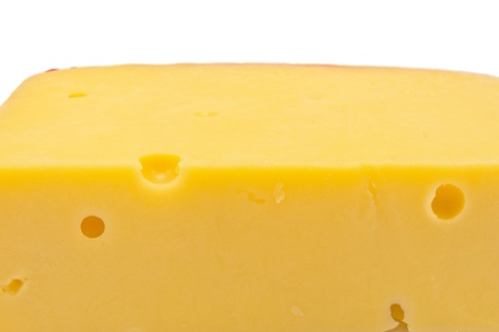 Cheese isolated on white background の写真素材