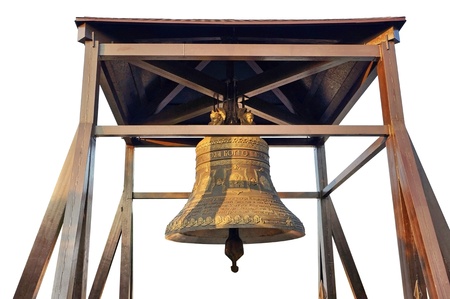 Church belfry on territory of Chersonesos in Sevastopol townの写真素材
