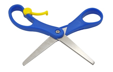 The large scissors, isolated imageの写真素材
